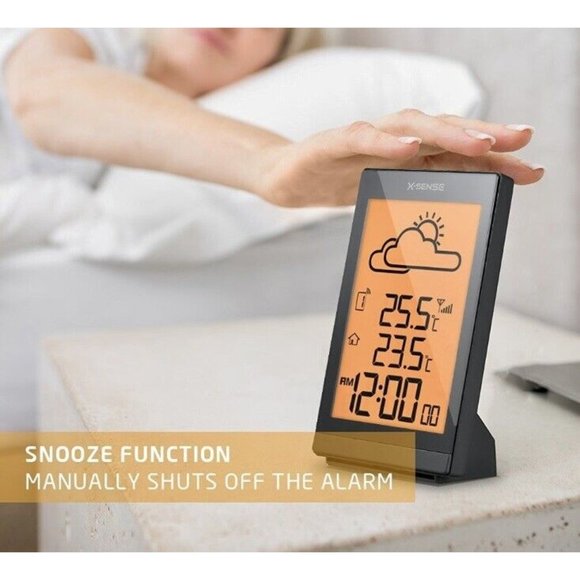 X-Sense Radio Controlled Wireless Weather Station; outdoor sensor, clock, alarm - Picture 2 of 3